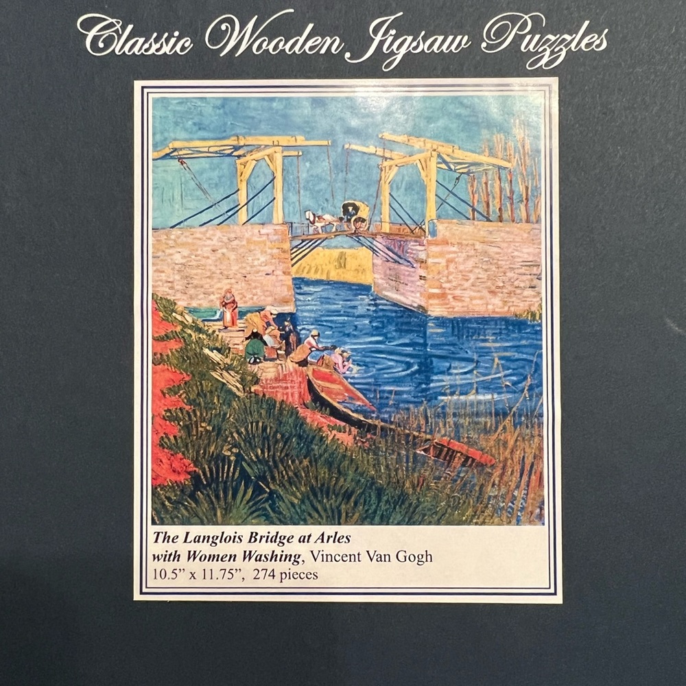 Liberty Puzzle - The Langlois Bridge at Arles with Women Washing by Van Gogh